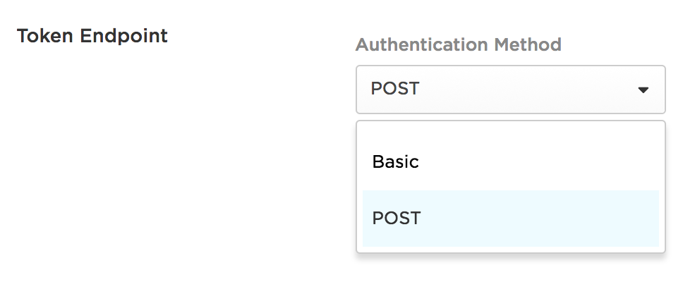 Token Endpoint Authentication Method