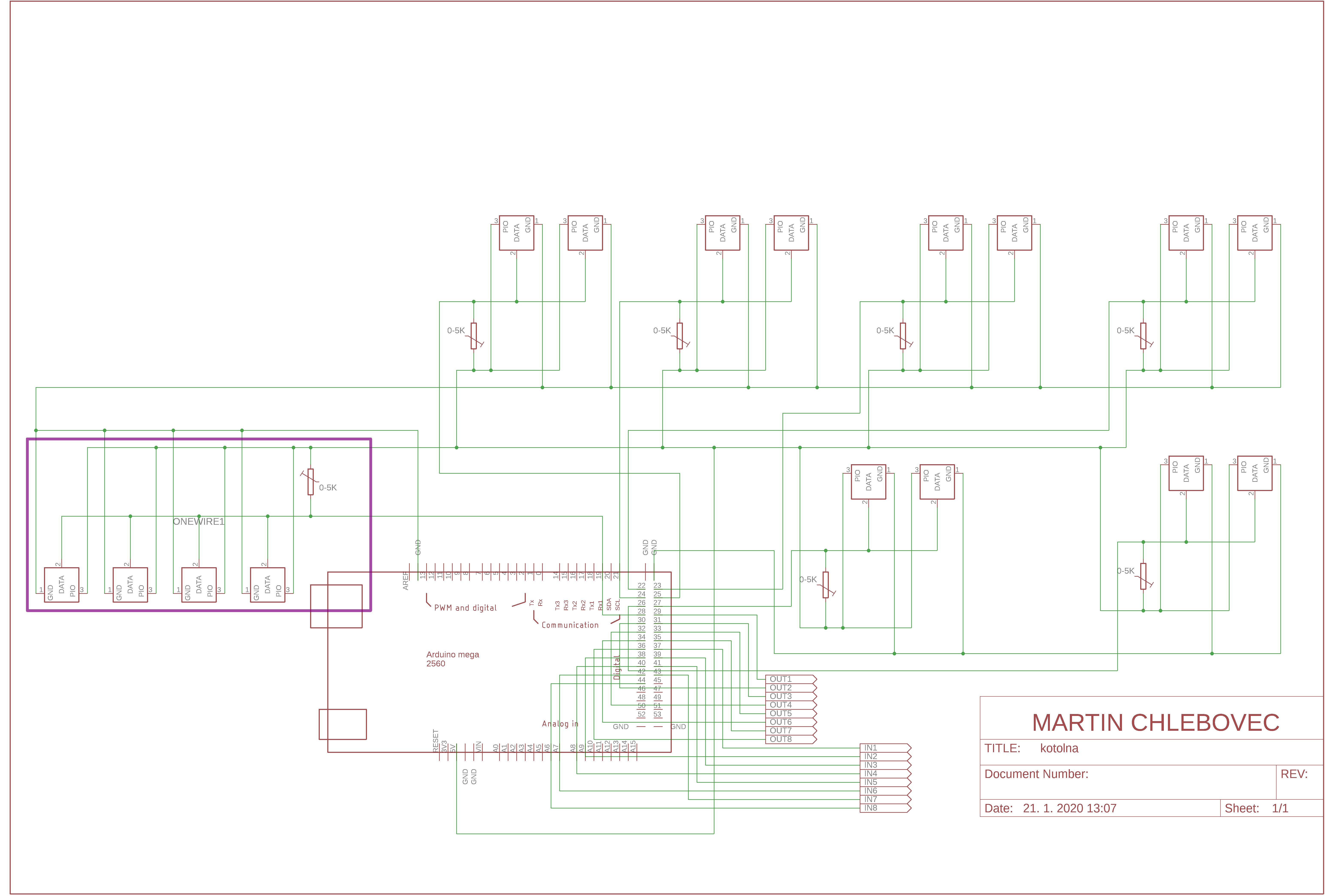 MODUL 2 - KOTOLŇA - Schéma zapojenia pre Arduino