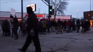 Ferguson Protesters Run Over