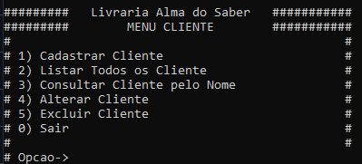 Imagem menu clientes