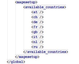 General Settings in config.xml