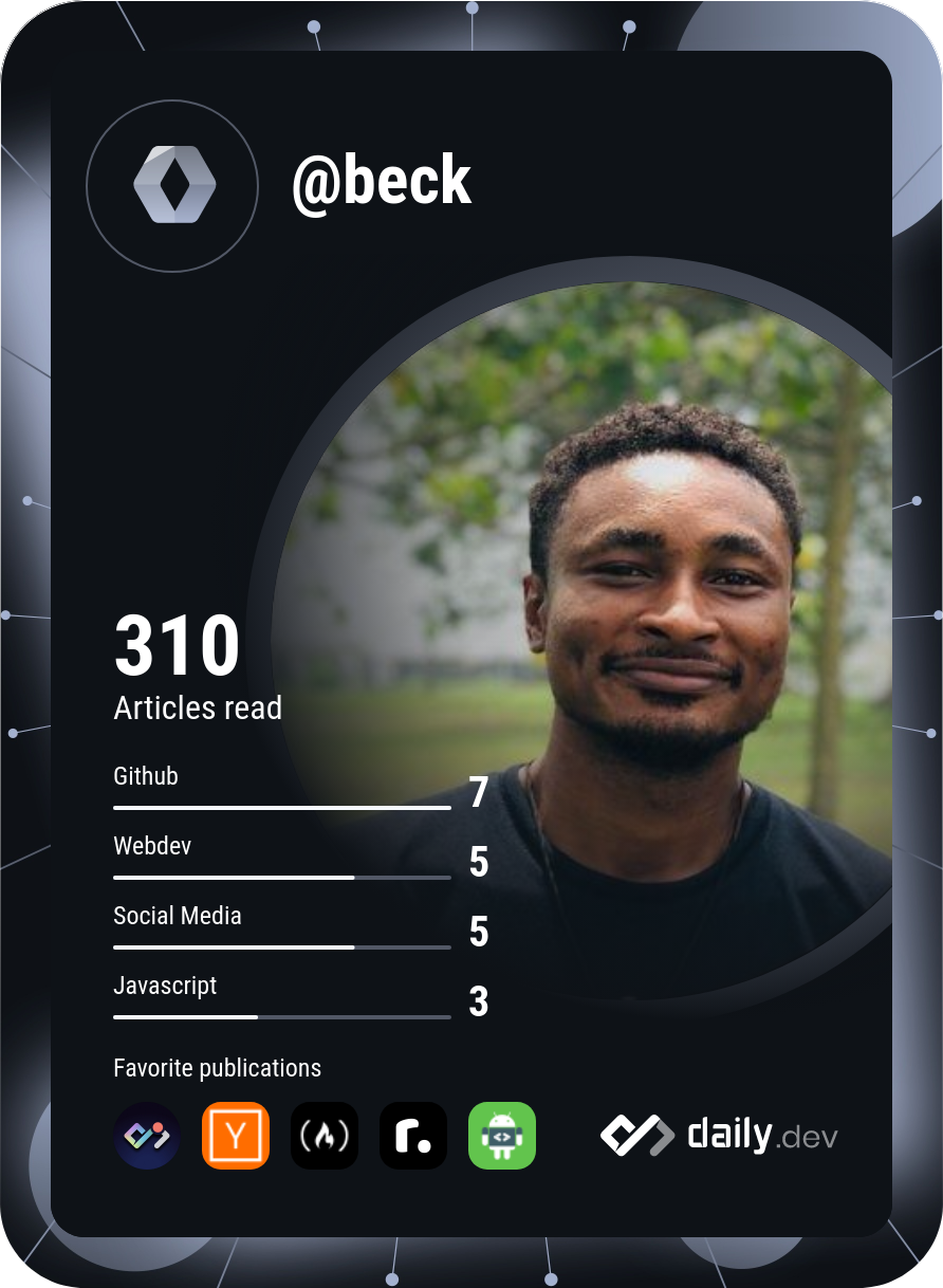 Kanno Beck's Dev Card