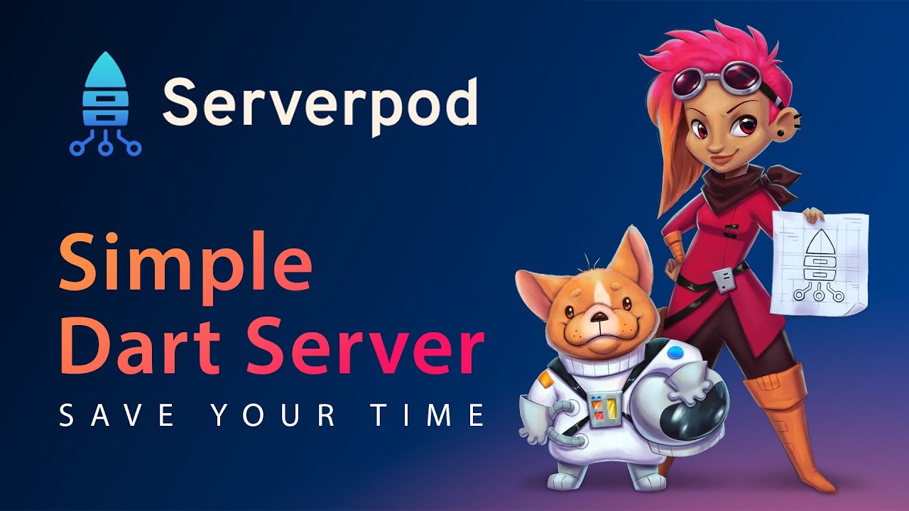 Simple Dart Server - Flutter Serverpod YouTube video