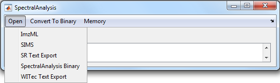 Select file type to open
