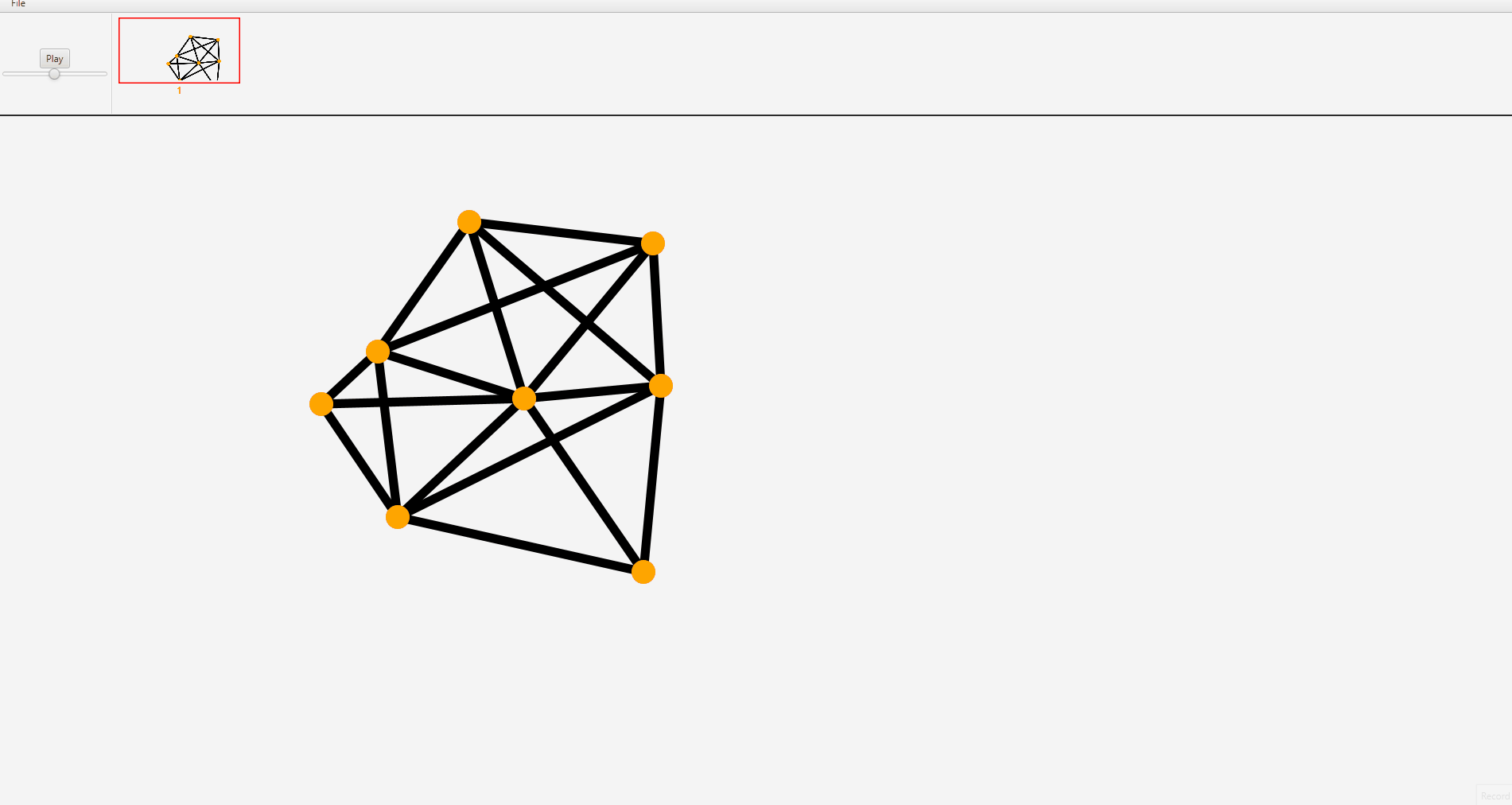 Demonstration of line deletion