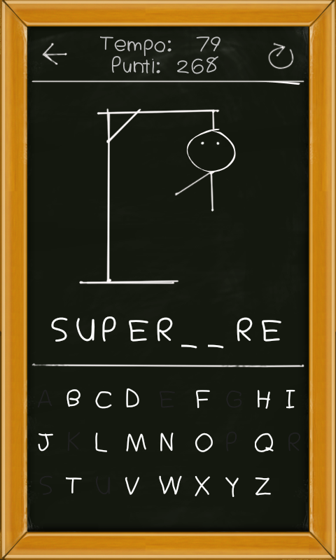 Ultimate Hangman schermata di gioco