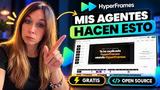 Así hago las animaciones de mis vídeos con IA (HyperFrames)