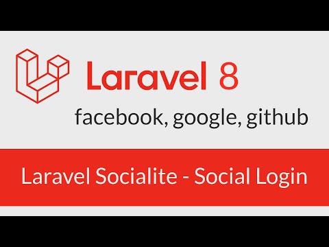 LARAVEL Authentication with Google Facebook Github