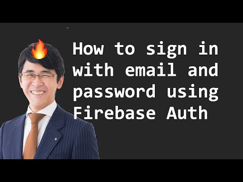 🔥 How to sign in with email and password using Firebase Auth [video ...