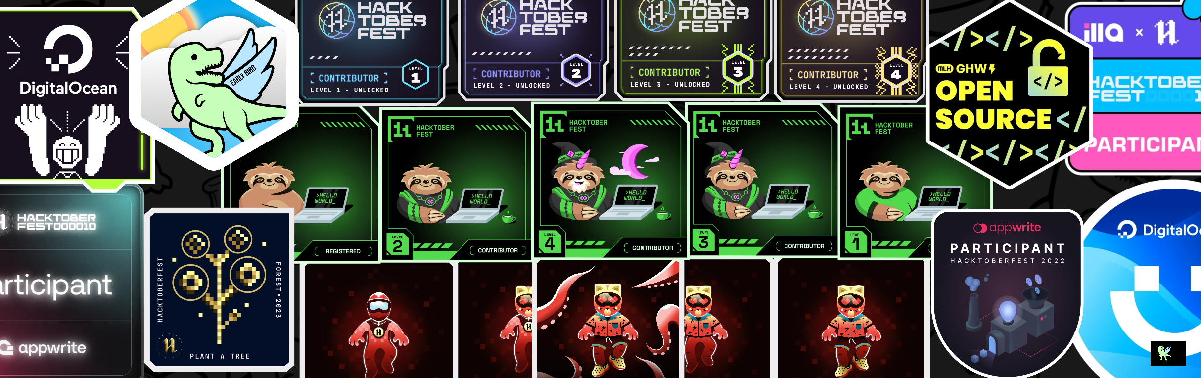 @r0merol's Holopin badges