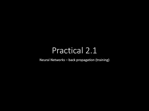 Practical 2.1 - NN backward