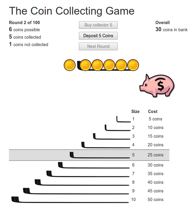 Coin Capacity Game screenshot