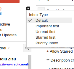 Screenshot from Gmail