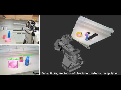 Video showing framework for detecting and grasping a bottle