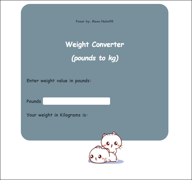 Weight Converter