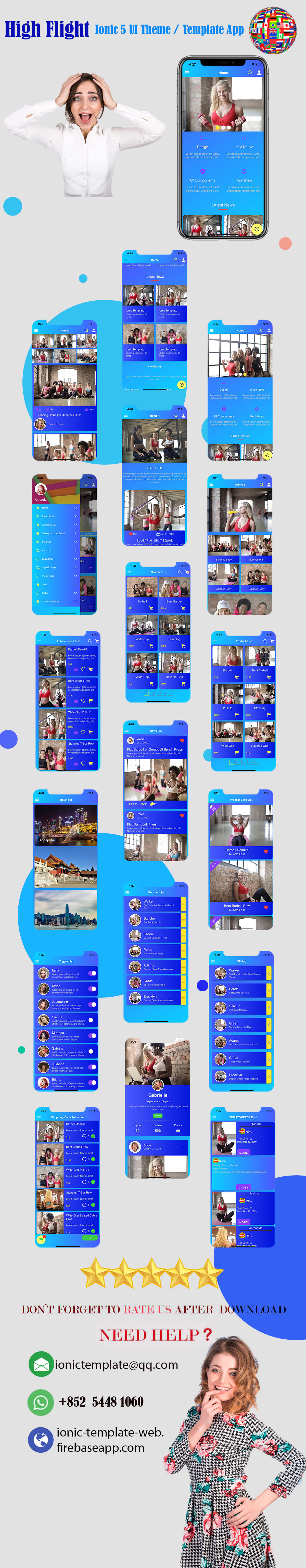 High Flight/Ionic 4 / Angular 8 UI Theme / Template App | Starter App