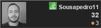 perfil de Sousapedro11 em Stack Overflow em Português, Perguntas e respostas para programadores profissionais e entusiastas