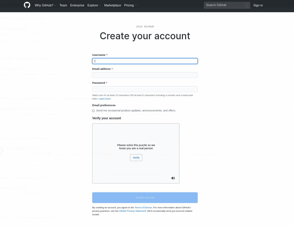 Create Your Account