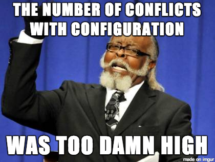 Conflicts too high