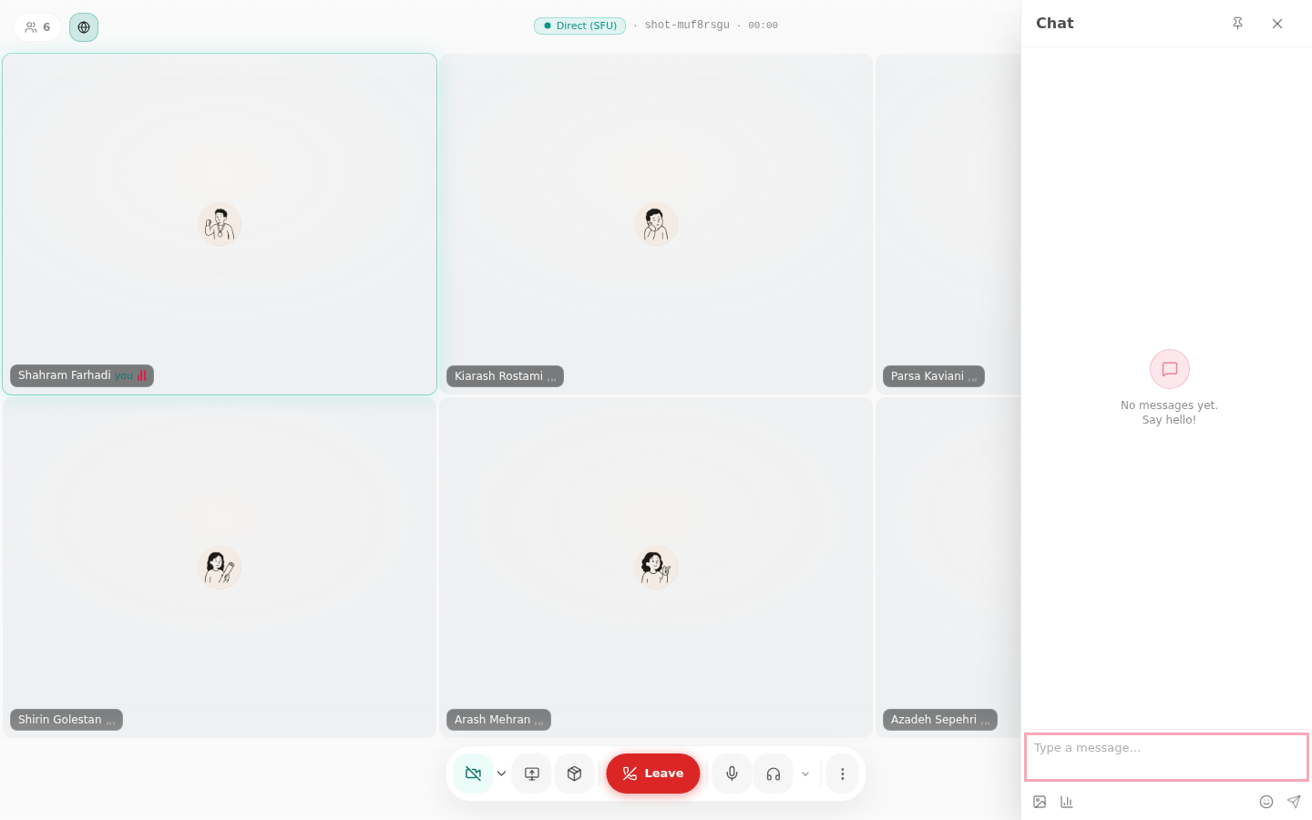 Bedrud Web Interface