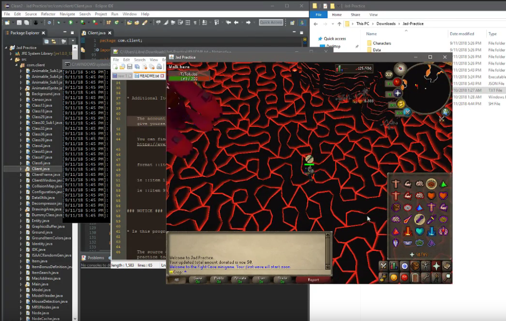 Jad Simulator Practice Tool for Old School RuneScape.