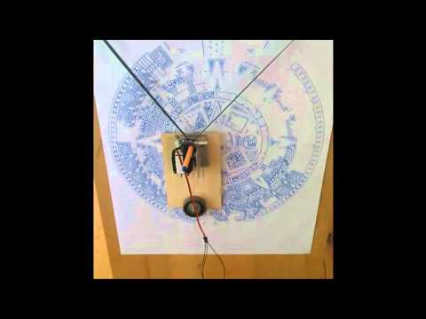 raspberry pi v-plotter in action