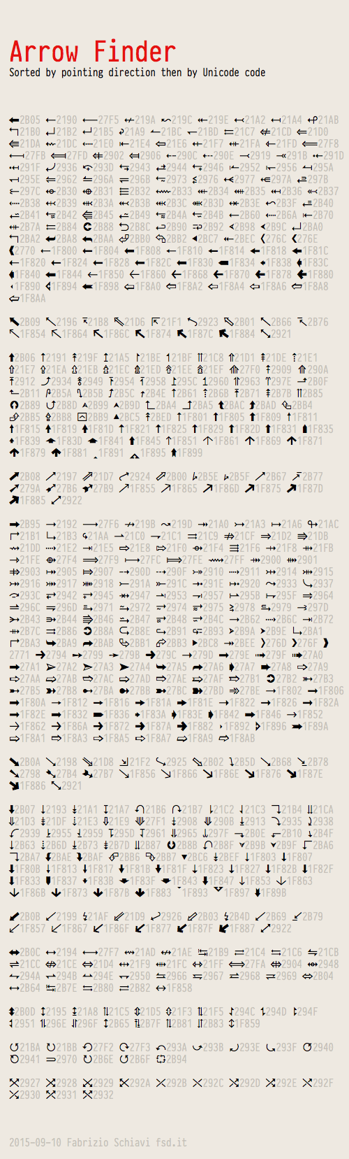 PragmataPro Arrows Finder