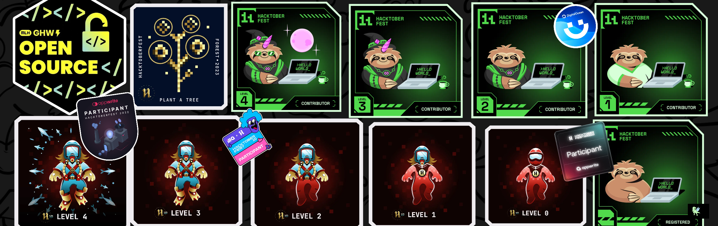 An image of @shekharraj's Holopin badges, which is a link to view their full Holopin profile