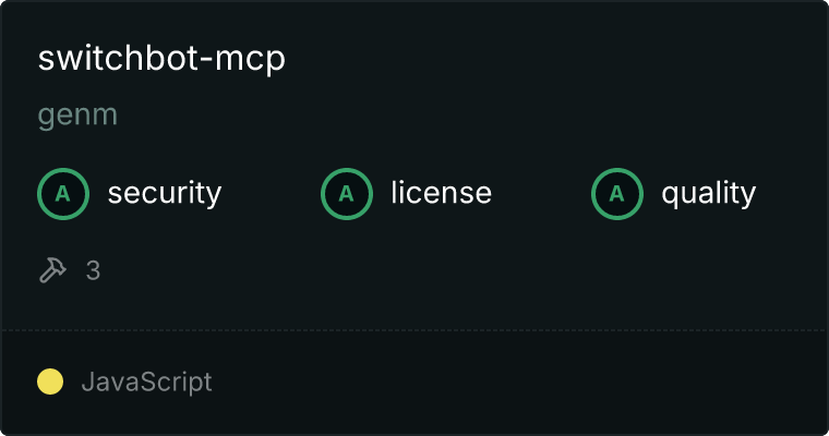 SwitchBot Server MCP server