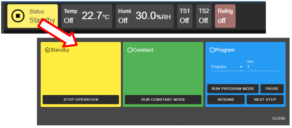 Constant mode setting