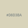 #D8D3BA