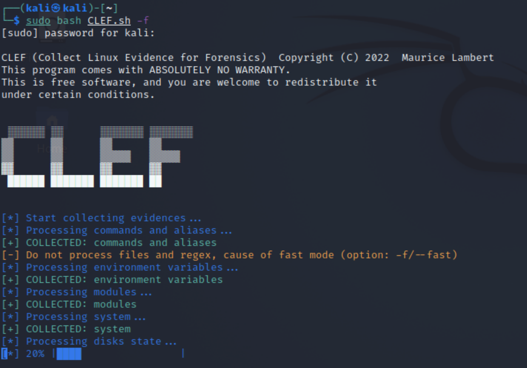 CLEF running on debian-based system