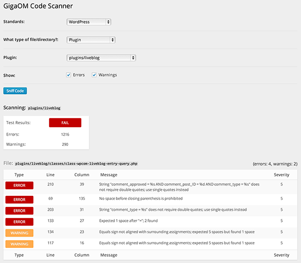 go-code-scanner screenshot