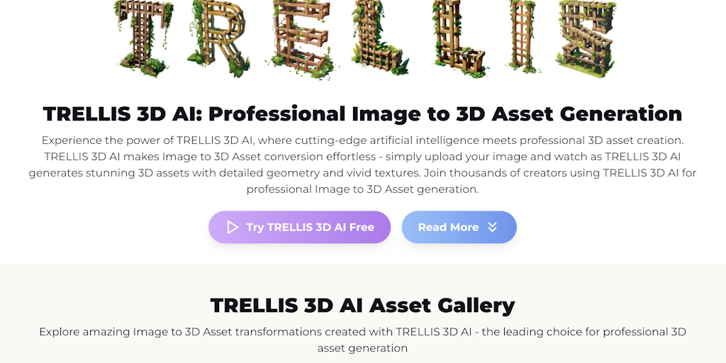 TRELLIS 3D AI