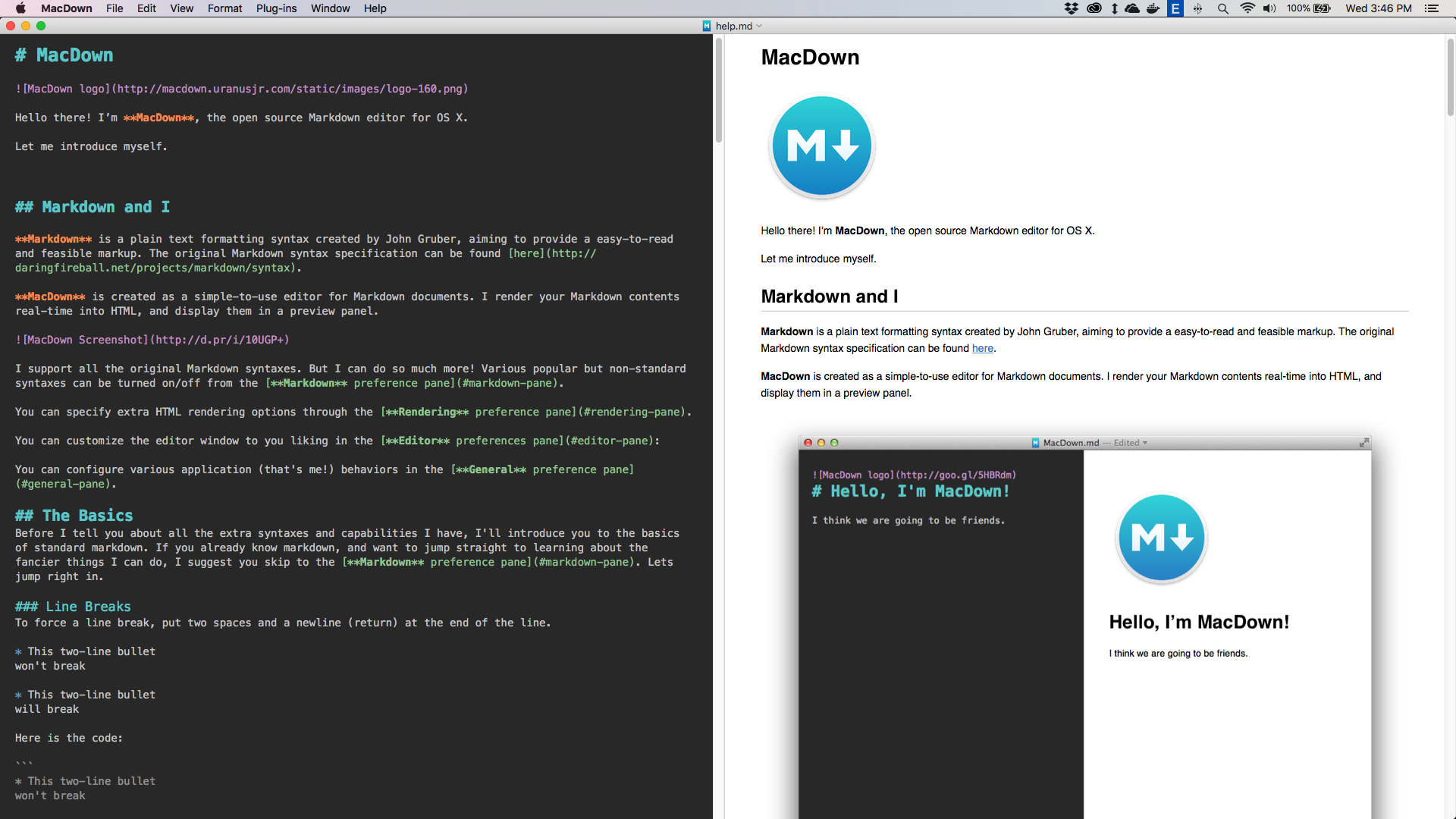 Macdown Screenshot