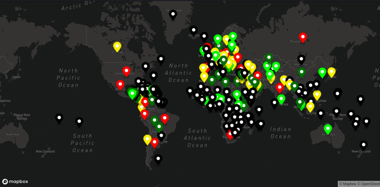 Screenshot Of CoronaVirusSpreadOnMap: Tue Dec 15 08:35:36 PM