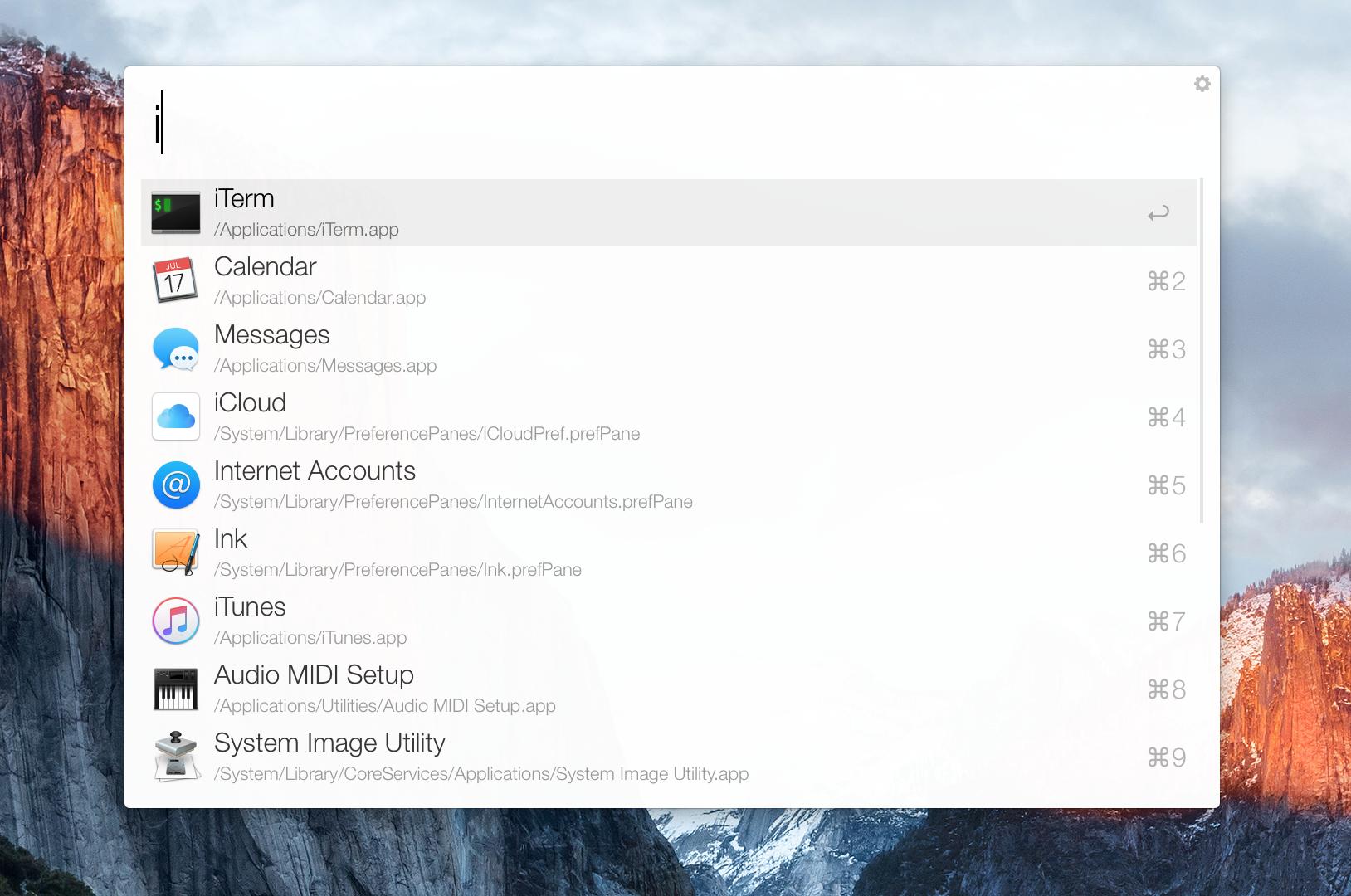 Light theme El Capitan for Alfred 2