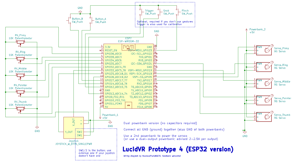 Prototype 4 ESP32 Wiring Diagram