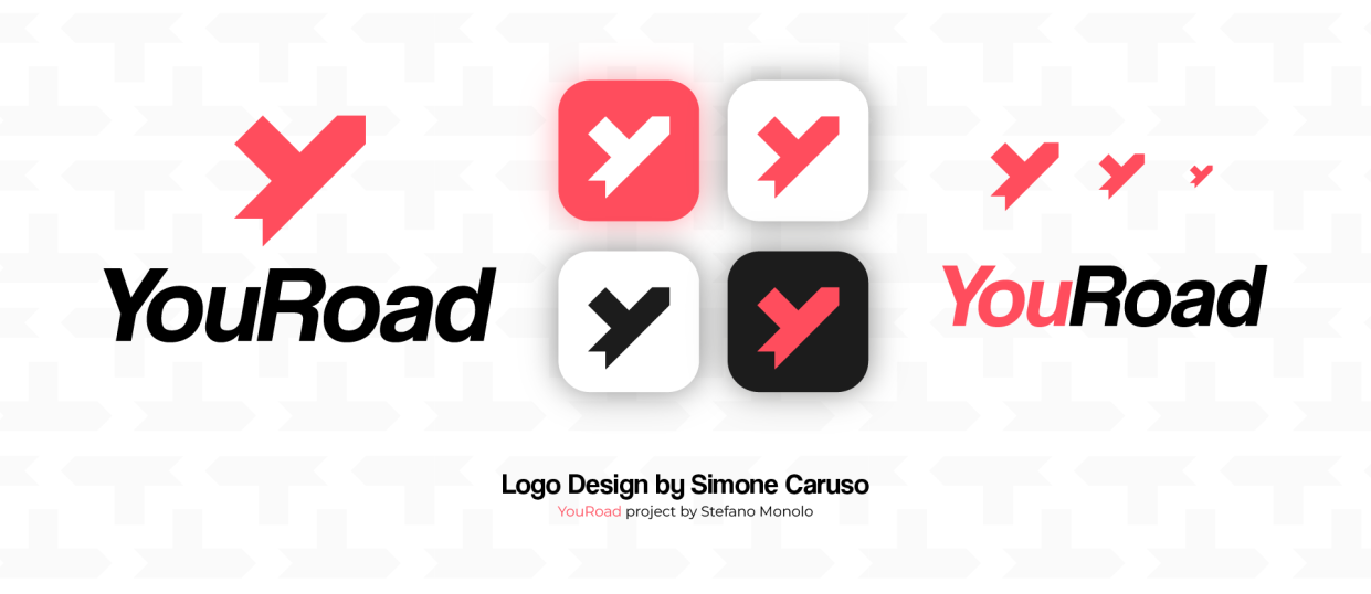 YouRoad branding sheet made by Simone Caruso