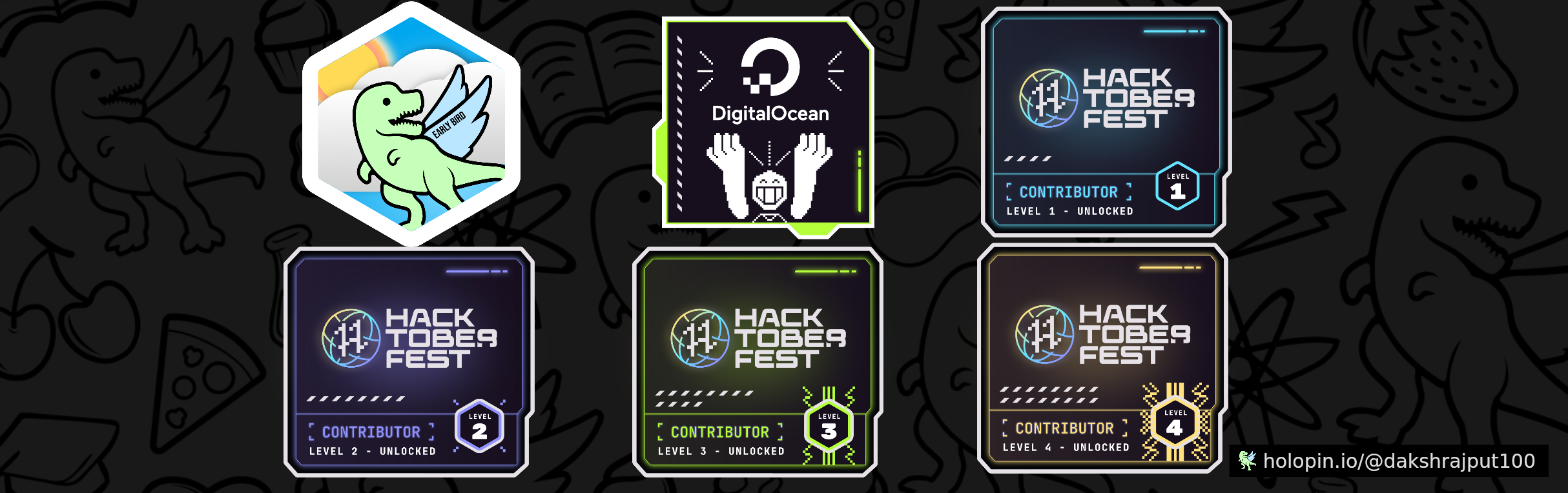 Hacktoberfest Badges