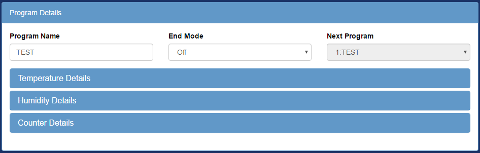 P300 program edit page details
