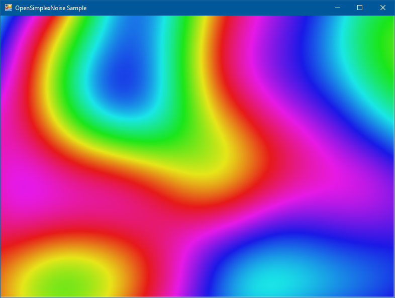 A sample implementation on the OpenSimplex Noise algorithm