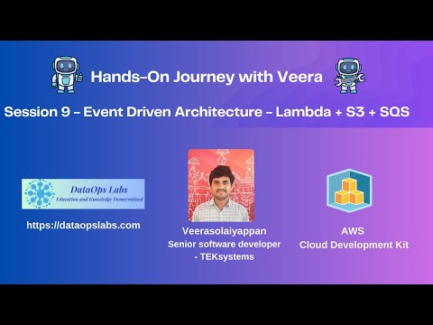 Build Event Driven Architecture - AWS CDK - Lambda, SQS, and S3