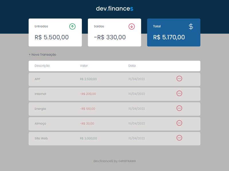 dev.finances