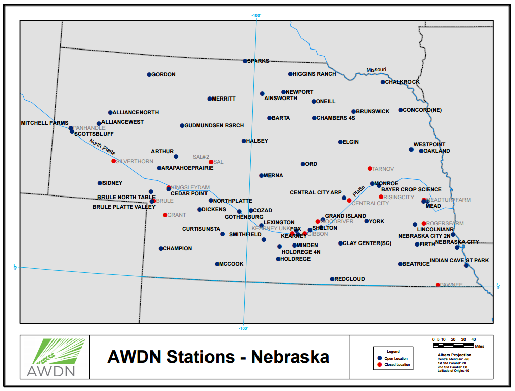 AWDN Stations - Nebraska