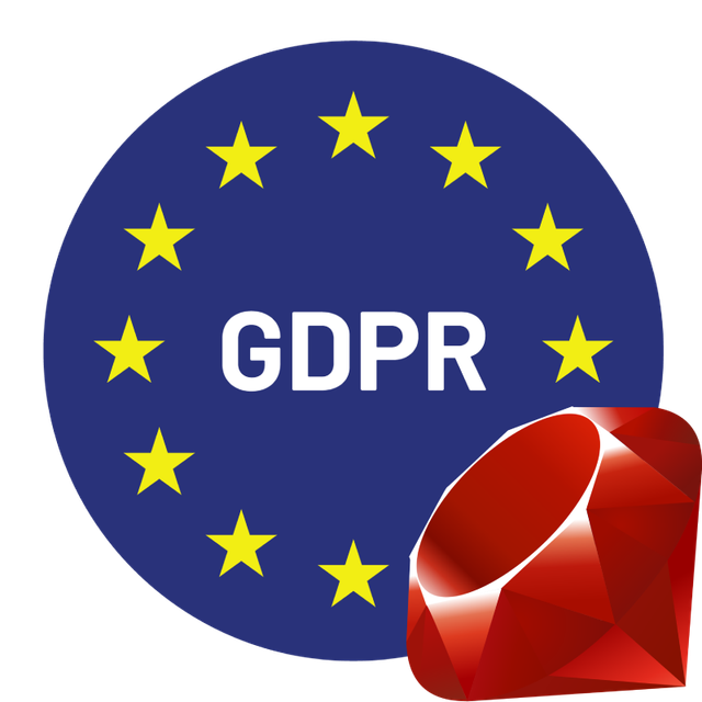 GDPR and Ruby logo