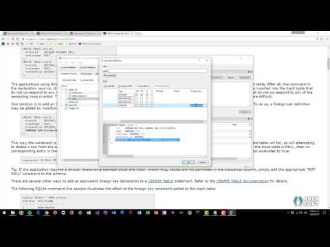 SQLite, creaci&oacute;n de tablas, relaciones, exportar a SQL