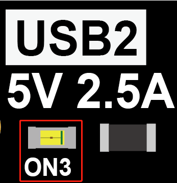 USB2充电指示灯