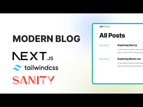 Build and Deploy a Blog with Next.js 13 | React, Tailwind.css, Sanity.io | Tutorial 2023