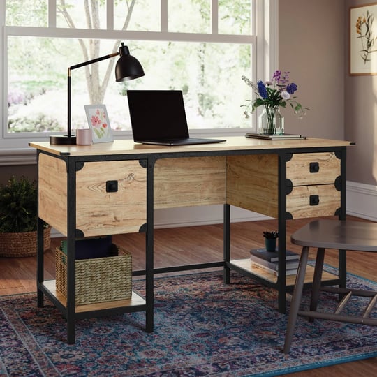 sauder-steel-river-milled-mesquite-desk-1